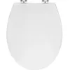 Image de Woltu - Abattant Wc Plastique, Couvercle De Wc Softclose, Anti-bactérien, Blanc, Ws2586