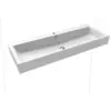 Image de Lavabo Mural Puro Avec Trop-plein, 1200 X 460 Mm, Avec Trop-plein, Flexible 1x1, Noir, Effet Perle