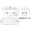 Image de Kaldewei 112500011001 Bw Saniform Plus Mod.372-1, 1600 X