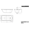 Image de Kaldewei 134500011001 Bw Saniform Plus Star Mod.345, 1600 X