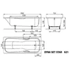 Image de Kaldewei 226200011001 Bw Dyna Set Star Mod.621, 1700 X 750