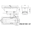 Image de Kaldewei 226900011001 Bw Dyna Set Star Mod.627, 1600 X 700,