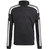Image de Sweat-shirt à demi-fermeture éclair pour enfant Adidas Sq21 Tr Top Y Noir/Blanc Noir Blanc Taille 9-10 ans