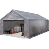 Image de TOOLPORT Tente de stockage 5x10 m abri bâche PVC 350 N imperméable gris