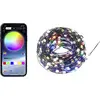 Image de Sygonix SY-5167250 Guirlande lumineuse USB via USB Nombre d'ampoules 200 LED RGB Longueur éclairée : 19.9 m Contrôlable par app
