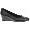 Image de Tamaris Femmes Escarpins en cuir talon compensé TOUCHit semelle 1-22320-42, Taille:41 EU, Couleur:Noir