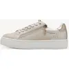 Image de Tamaris : chaussures de ville à lacets, couleur beige, style décontracté