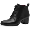 Image de Tamaris - Bottines à lacets, couleur noire, pour un style décontracté