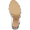 Image de Sandales à talons hauts Tamaris pour femmes, talons aiguilles, talons fermés, 1-28382-42, taille : 38 EU, couleur : argent