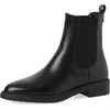 Image de Bottes Tamaris en cuir lisse, couleur noire