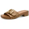 Image de Mules à plateforme Tamaris pour femme 32313932303932, marron, taille 39 (EU)