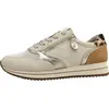 Image de Jana Jana Softline : chaussures de ville pour femmes, lacets, couleur beige, style décontracté