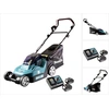 Image de Makita DLM 382 RT2 Batterie tondeuse 36 V ( 2x 18 V ) 38 cm 40 l + 2x batterie 5,0 Ah + chargeur + chargeur de batterie