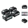 Image de Makita Set de batteries: 4x BL4040 Batteries 4,0 Ah 40V max. - XGT Li-Ion - Classe de protection IP64 - avec Indicateur LED (4x 191B26-6)