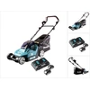 Image de Makita DLM 432 PF2 Tondeuse à gazon sans fil 36 V ( 2x 18 V ) 43 cm sans balais + 2x batterie 3,0 Ah + double chargeur
