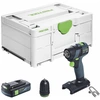 Image de Festool TXS 18-Basic Perceuse-visseuse sans fil 18 V 40 Nm Brushless + 1x batterie 3,0 Ah + Systainer - sans chargeur