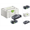 Image de Festool Energie Set 1x BP 18 Li 3,0 C batterie 18 V 3,0 Ah / 3000 mAh Li-Ion ( 577658 ) + chargeur TCL 6 ( 201135 ) + Systainer