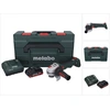 Image de Metabo WB 18 LT BL 11-125 Quick Meuleuse d'angle sans fil 18 V 125 mm Brushless + 1x batterie 4,0 Ah + chargeur + metaBOX