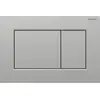 Image de Plaque deGeberit Sigma01, 2 volumes carrés, plastique chrome mat, 1 pièce.