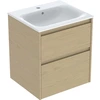 Image de Geberit Renova Plan Ensemble Lavabo Pour Meuble Bord Étroit, Avec