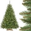 Image de FairyTrees Sapin de Noël Artificiel 180cm ÉPICÉA Naturel | Arbre de Noël avec Support en Bois | Tronc Vert | EU