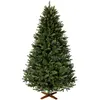 Image de FAIRYTREES Sapin de Noël Artificiel, Nordmann Premium 180 cm, Éléments naturels moulés par Injection, Fabriqué en UE, Arbre de Noël avec Support en Bois de frêne Fait à la Main