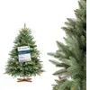Image de FAIRYTREES Sapin de Noël Artificiel, Nordmann Premium 120 cm, Éléments naturels moulés par Injection, Fabriqué en UE, Arbre de Noël avec Support en Bois de frêne Fait à la Main