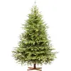 Image de FAIRYTREES Sapin de Noël Artificiel 180 cm Nordmann Exclusif 100% PE| Éléments naturels moulés par Injection | Fabriqué en UE | Arbre de Noël avec Support en Bois de frêne Fait à la Main