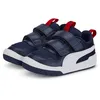 Image de Baskets pour bébé PUMA Multiflex Mesh V avec fermeture velcro, couleur peacoat/blanc Puma/rouge high risk 20