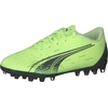Image de Chaussures de football pour enfants Puma Ultra Play MG JR, modèle outdoor, référence 106924 01, couleur jaune, pointure : 38,5 EU