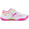 Image de Puma Solarcourt RCT - Femmes Padel Sport Chaussures de Squash Blanc-Rose 107296-03 , Taille : EU 41 UK 7.5
