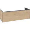 Image de Villeroy & Boch Subway 3.0 armoire sous lavabo, 2 tiroirs, lavabo au centre, 1272x429x478mm, C60100VJ