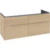 Image de Villeroy & Boch Subway 3.0 armoire sous lavabo, 4 tiroirs, lavabo au centre, 1272x576x478mm, C60200VJ
