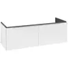 Image de Villeroy & Boch Subway 3.0 armoire sous lavabo, éclairage LED, 2 tiroirs, lavabo au centre, 1272x429x478mm, C601L0VE