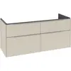 Image de Villeroy & Boch Subway 3.0 armoire sous lavabo, éclairage LED, 4 tiroirs, lavabo au centre, 1272x576x478mm, C602L0VN