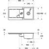 Image de Villeroy & Boch 33371fr7 Sp Siluet 60 R Plat 980x490 Mm