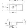 Image de Villeroy & Boch 33521fr7 Sp Subway Style 50 Plat 880x490mm