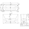Image de Villeroy & Boch 177fin7n500v401 Baignoire Finion Ubq177fin7n500v4
