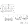 Image de Villeroy & Boch Q155anh7f400val Baignoire Antheus 1550x750x632 Mm