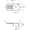Image de Villeroy & Boch 33851fkr Sp Linara 50 Flat 840x490mm Égouttoir.