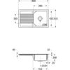 Image de Villeroy & Boch 338501kd Eb-sp Linara 50 860x510 Mm Égouttoir Ib