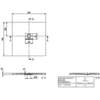 Image de Villeroy & Boch Udq9090sqi1v-al Dw Squaro Infinity 900x900x40mm