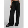 Image de Urban Classics Pantalon large en viscose pour dames noir - L large