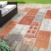 Image de Indoor & Outdoor Tapis Coton facile d'entretien & résistant Rouge 200x290 cm