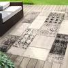 Image de Indoor & Outdoor Tapis Coton facile d'entretien & résistant Gris 200x290 cm