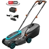 Image de Gardena 14634-20 lawn mower Push lawn mower Battery Black, Blue