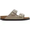 Image de Birkenstock Arizona Femme - Tongues et Sandales, Beige - Taille 36 - Cuir suédé