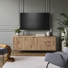 Image de Buffet bas Vicco Eliza Chêne Viking 150x60cm avec 3 tiroirs, 2 portes, Model 49467