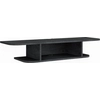 Image de Meuble tv Vicco Lorio Béton noir 105x18.2cm avec compartiments ouverts, Model 49520
