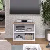 Image de Meuble TV Vicco Wido Blanc/Sonoma 60x50cm avec 2 compartiments, Model 56263